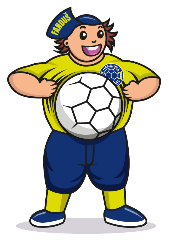 Maskot Fanouš — Handball Chomutov